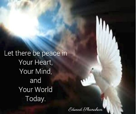Let there be peace in your heart